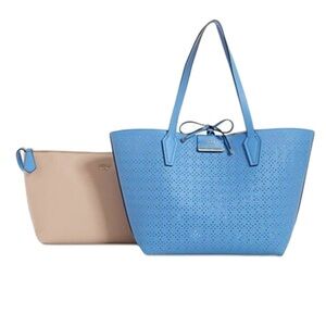Blue GUESS Bobbi Inside-Out Tote